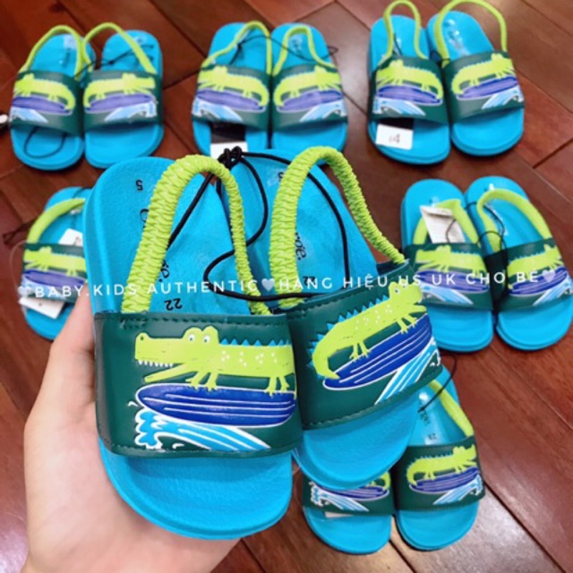 Sandal Cá Sấu Auth Uk siêu nhẹ dành cho bé trai 11uk 12uk