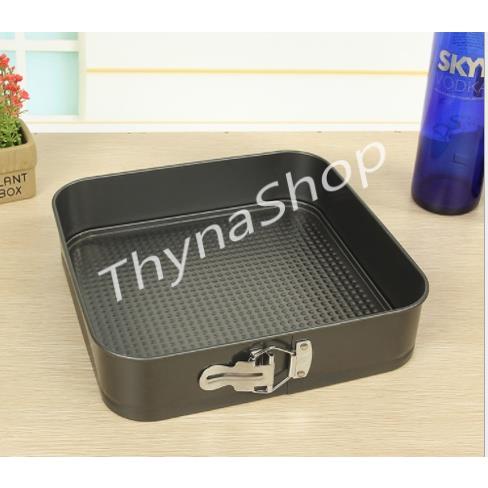 [SẴN HÀNG] Trọn Bộ Set 3 Khuôn Làm Bánh Vuông - Tròn - Trái Tim Đế Rời Cao Cấp - Thyna Store