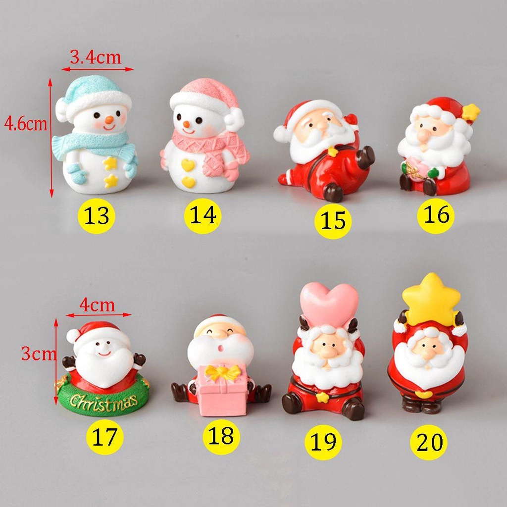 1 Mô Hình Người Tuyết Hoạt Hình Bằng Nhựa Resin Trang Trí Giáng Sinh