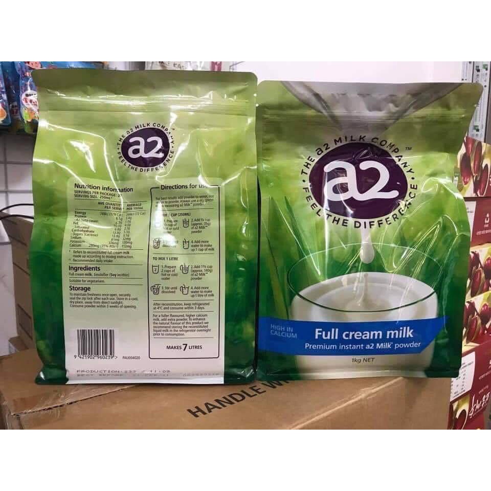 Sữa A2 Nguyên Kem Tách Kem Úc Nhập Khẩu Chính Hãng