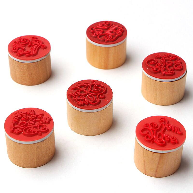 Con dấu bằng gỗ và cao su tạo hình chữ Thank You dùng để trang trí thiệp