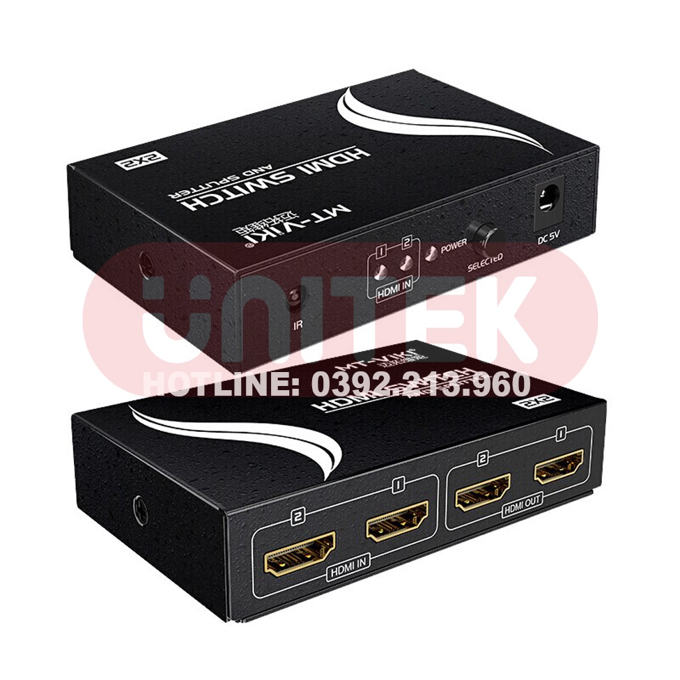 Bộ Chia Cổng HDMI Switch 2 Vào 2 Ra MT-VIKI MT-HD2-2