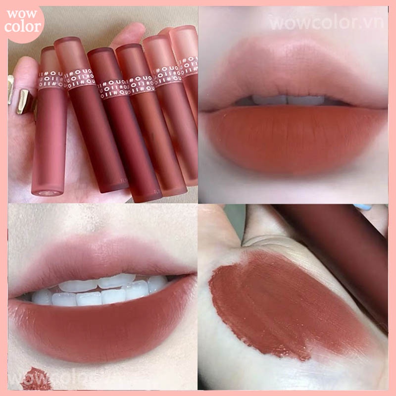 [Hàng mới về] Son môi OUOII kết cấu mờ dưỡng ẩm mềm mại kháng nước trang điểm lâu trôi