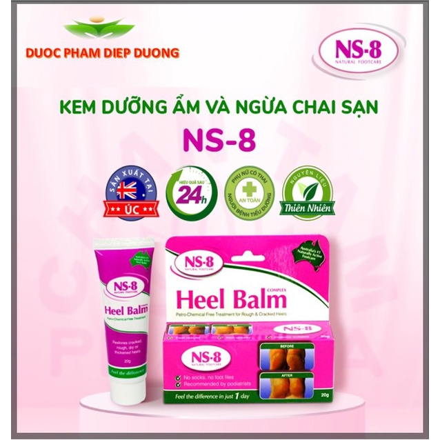 Kem dưỡng ẩm, tẩy tế bào chết, dưỡng da tay chân NS-8 HEEL BALM