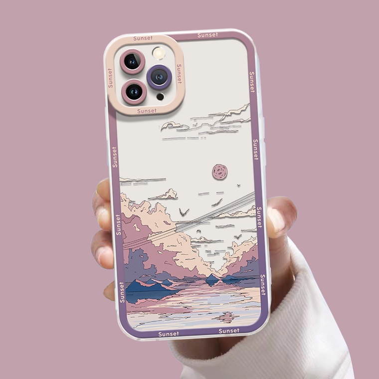 Ốp Điện Thoại TPU Silicon Trong Suốt Chống Sốc Cho IPhone 14 13 12 11 Pro Max 11 6S 7 8 Plus X XS XR