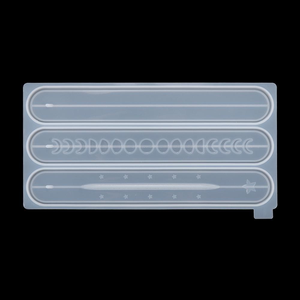 YNATURAL Khuôn Silicone Làm Giá Đỡ Trầm Hương Hình Ngôi Sao Bằng Resin Epoxy DIY