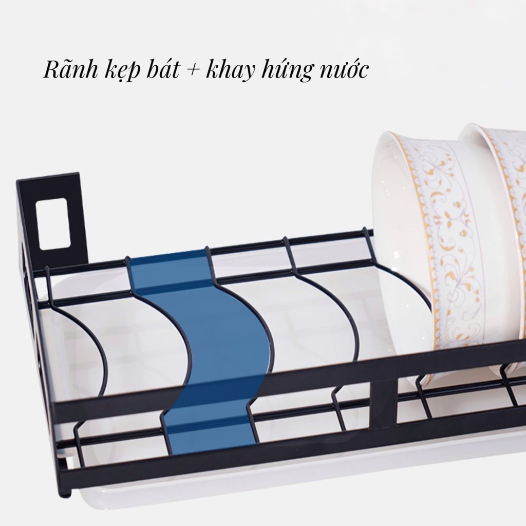 Kệ chén đĩa inox tĩnh điện dán tường | BigBuy360 - bigbuy360.vn