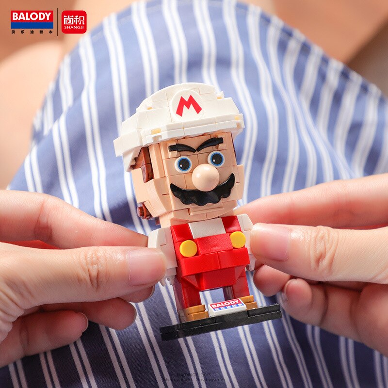 BALODY MINI Marioed Series Khối Xây Dựng Trò Chơi Cổ Điển Vai Trò Brickheadz Người Anime Nhân Vật Tự Lắp Ráp Gạch Đồ Chơ