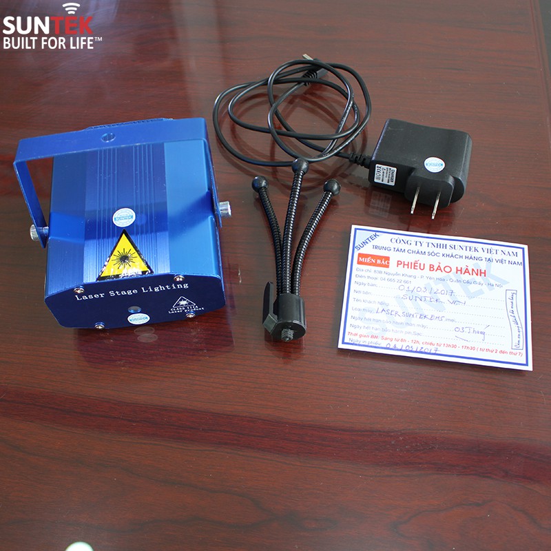 Đèn Laser Chiếu Vũ Trường Mini Cảm Biến Âm Thanh SUNTEK EMS-05 - Bảo hành chính hãng 12 tháng