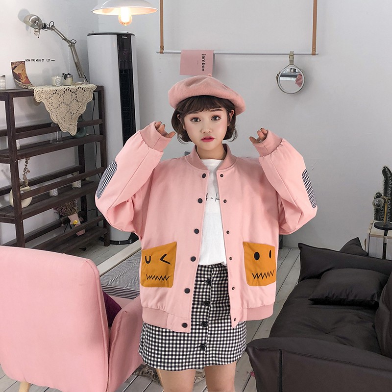 [Có Sẵn] áo khoác bomber 2 túi ulzzang #286 | BigBuy360 - bigbuy360.vn