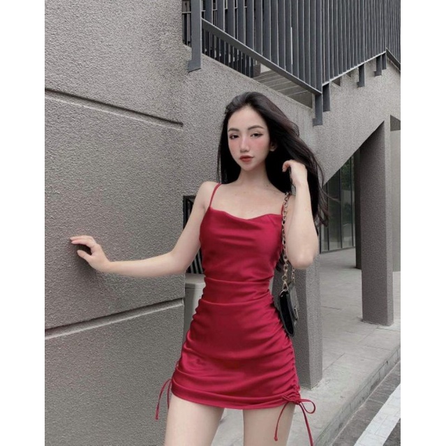 Đầm body rút hông . Hàng thiết kế