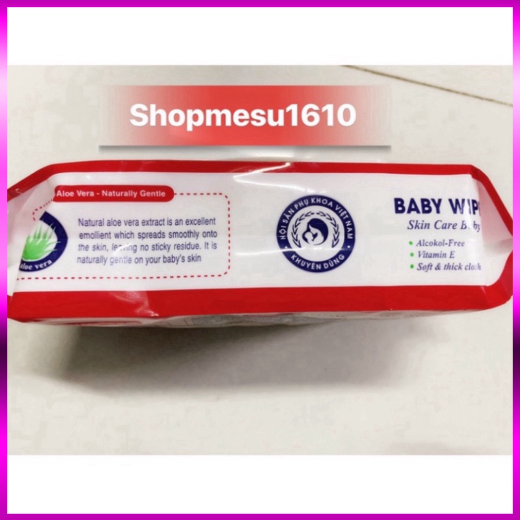 Khăn Giấy Ướt BABY WIPE  Hộp 100 Tờ Sản Phẩm Chính Hãng Tiện Cho Mẹ Tốt Cho Bé - Khăn giấy cao cấp freeship