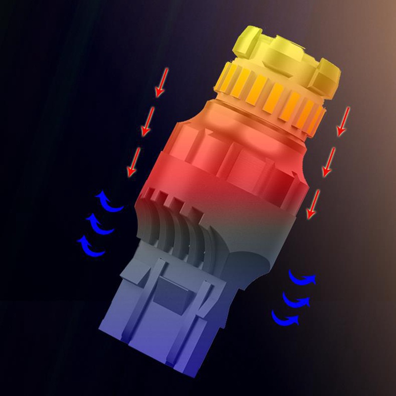 2 Đèn LED T20 7440 W21W 7443 6000K siêu sáng dành cho ô tô
