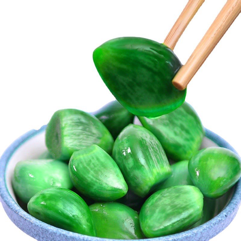 Tỏi xanh ngâm xì đầu -  hộp 400g