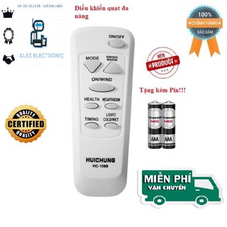 Điều khiển quạt đa năng-các dòng quạt cây- treo tường- đứng- phun sương- Hàng tốt-Điện tử Alex-Tặng kèm pin