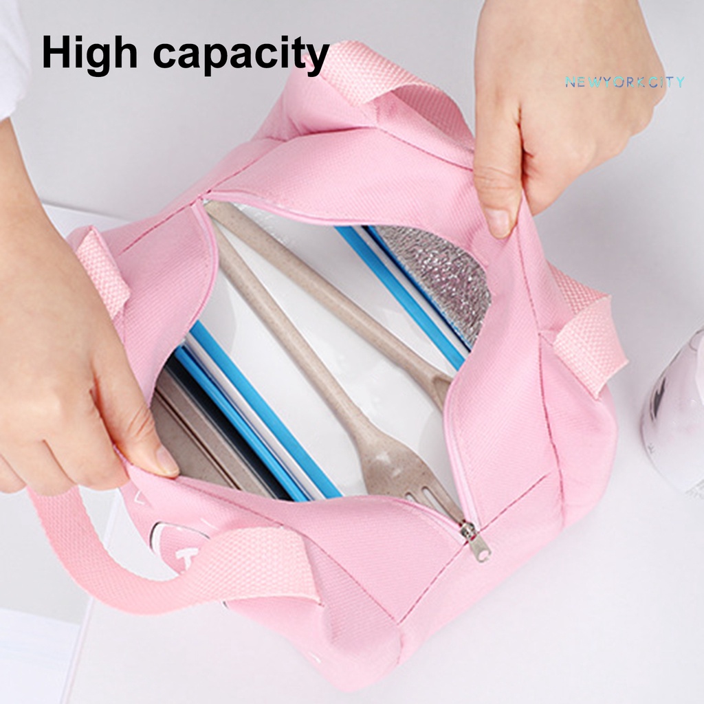 Túi Giữ Nhiệt Đựng Hộp Cơm Trưa Bằng Vải Oxford Dung Tích Lớn