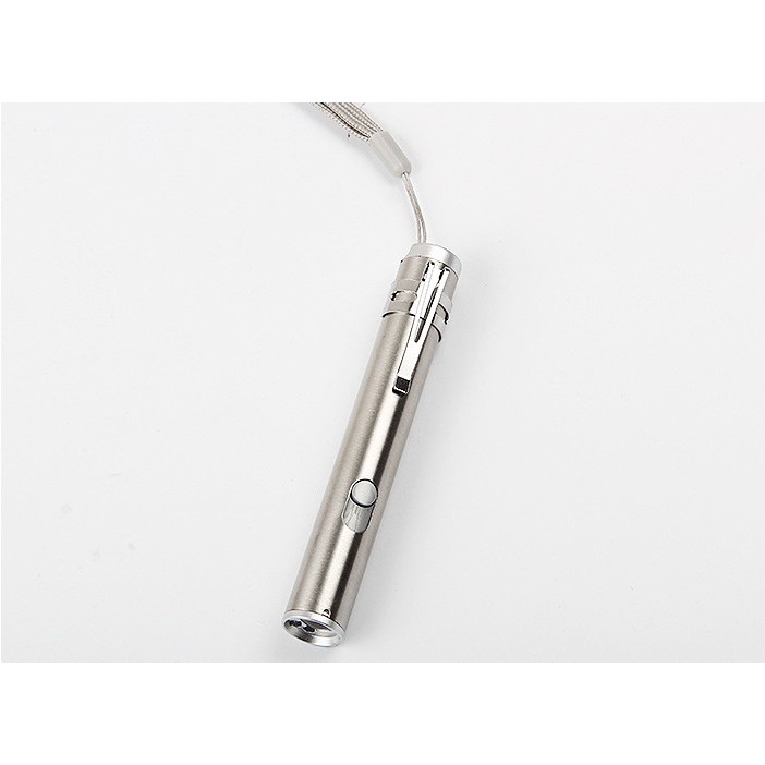 Đèn pin mini 3 in1 chiếu sáng, laser, tia cực tím sạc điện