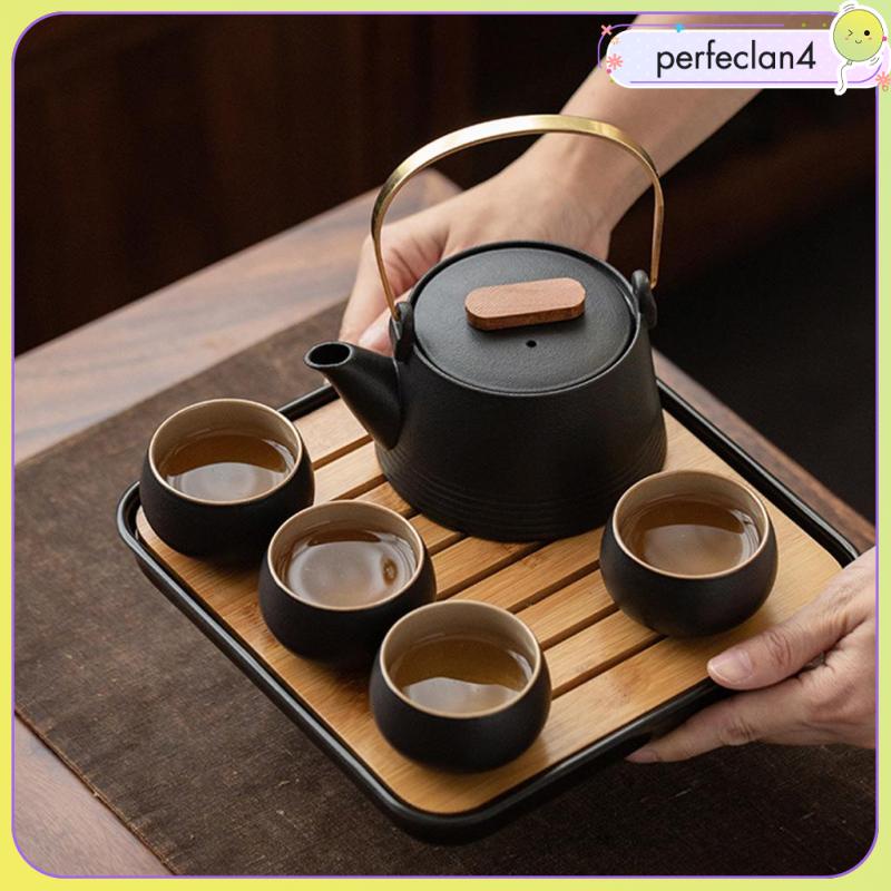 Bộ ấm trà bằng gốm dùng cho văn phòng và du lịch