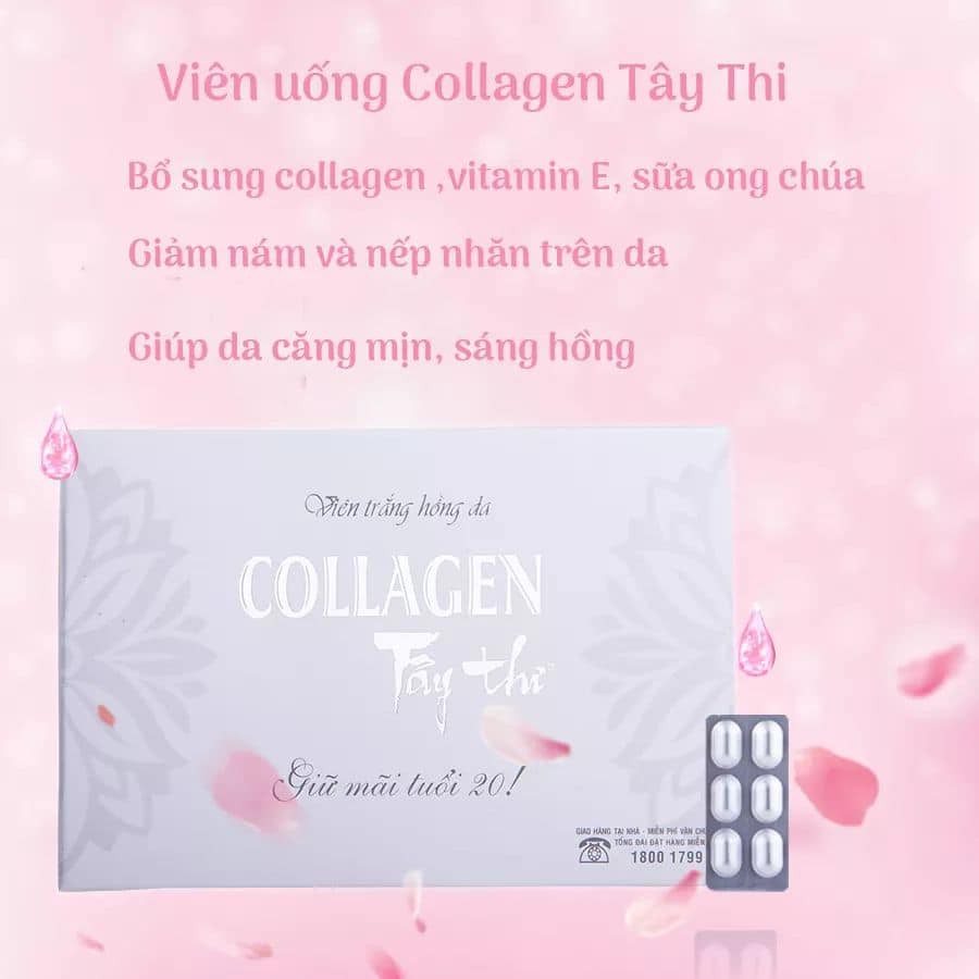 Viên uống trắng đẹp da Collagen Tây Thi