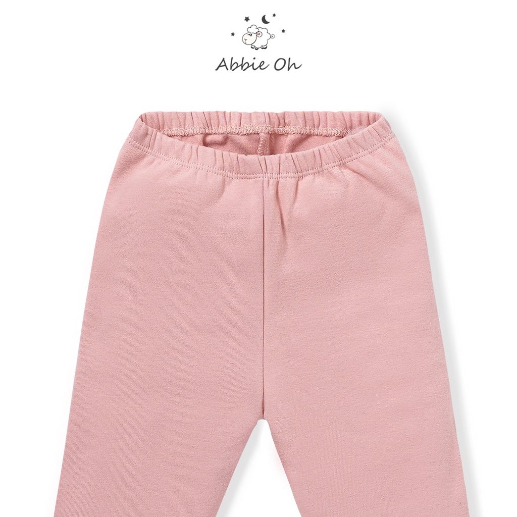 Bộ quần áo dài tay cài vai ABBIEOH chất liệu cotton cho bé gái 6 tháng đến 3 tuổi BO385-AW21