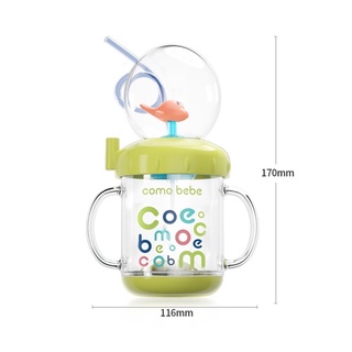 Bình nước sữa- COMO BEBE bình cá heo phun nước ống hút chính hãng