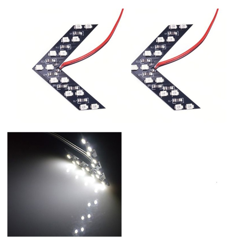 Đèn LED 14SMD Gắn Kính Chiếu Hậu Xe Hơi Hình Mũi Tên