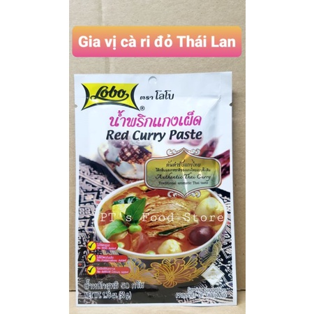 [Lobo Thái] Gia vị cà ri đỏ gói 50gr / Red Curry Paste