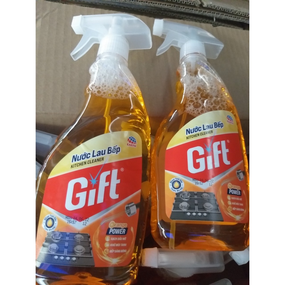 Nước lau bếp Gift 540ml hương Cam