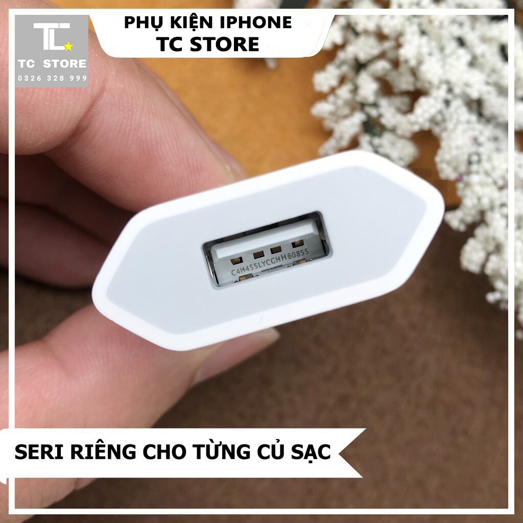 Củ Sạc iPhone Xs Max Chính Hãng - Củ Sạc Dẹt iPhone Zin Apple - Bảo Hành 12 Tháng 1 Đổi 1✅