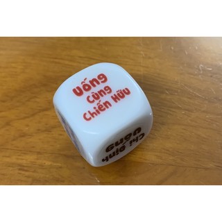 Xúc xắc (xí ngầu) uống bia tiếng Việt 2cm