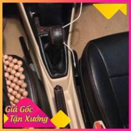 Bọc cần số  xe toyota vios số sàn 2014- 2022, nhiều màu chỉ khâu, da bò thật có sơ đồ số chuẩn theo xe