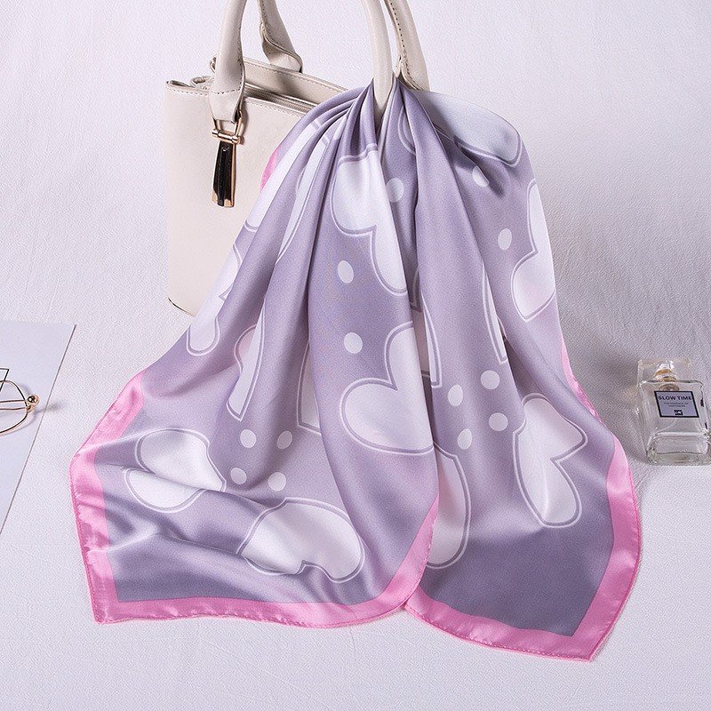 Khăn bandana quấn làm áo Blackpink cao cấp 70 70x70cm turban lụa vuông quàng cổ quấn tóc nữ đẹp