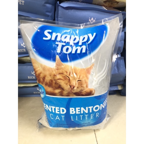 Cát Đất Sét Snappy Tom 5L, Cát Vệ Sinh Cho Mèo 4kg Khử Mùi An Toàn Cho Thú Cưng Ít Bụi Hạt Nhỏ Thấm Hút Tốt