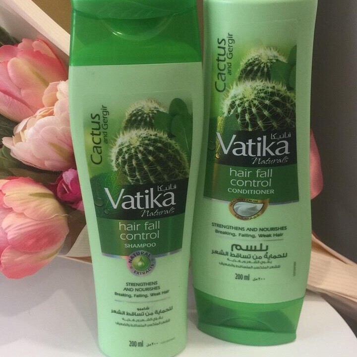 Combo Dầu gội xả Vatika kiểm soát tóc gãy rụng 200ml
