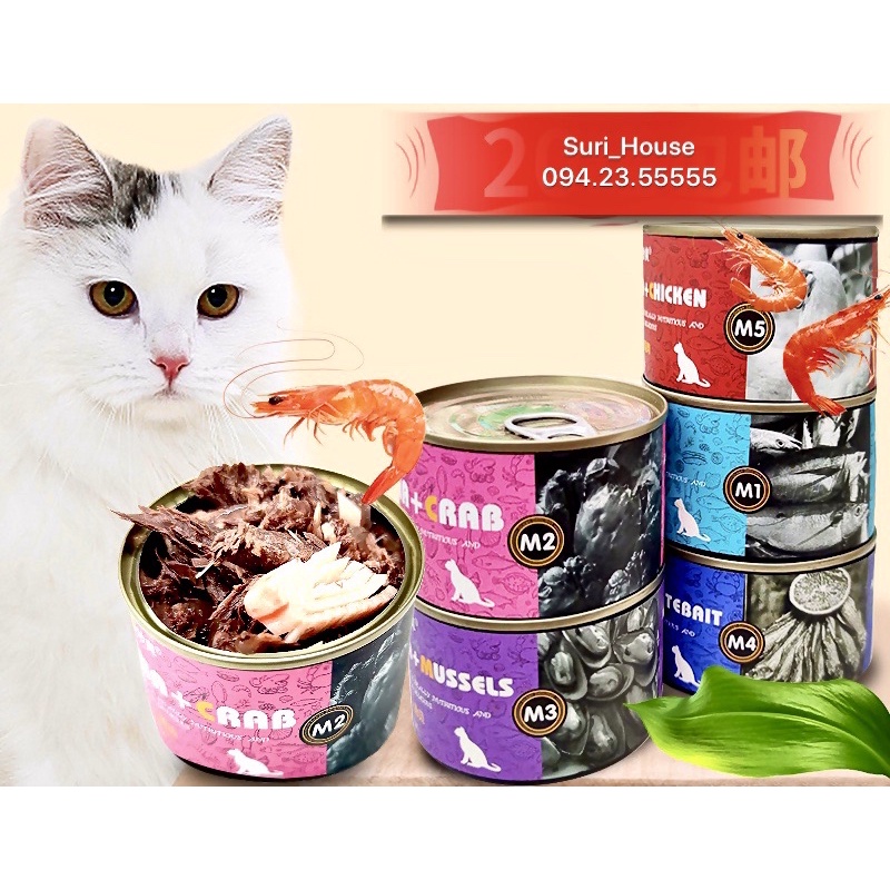 Pate cho mèo MS đồ ăn cho mèo tăng cân bổ sung dinh dưỡng Surica
