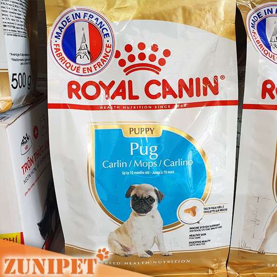 Thức ăn hạt cho chó ROYAL CANIN PUG PUPPY - 500g (Chó con)