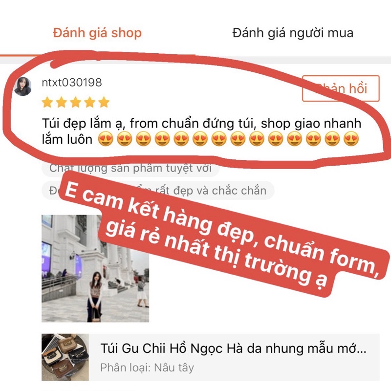 [Mã FAMARAL1 giảm 10K đơn 50K] Túi Gu Chi Hồ Ngọc Hà da nhung mẫu mới size 21 siêu đẹp(không hộp)