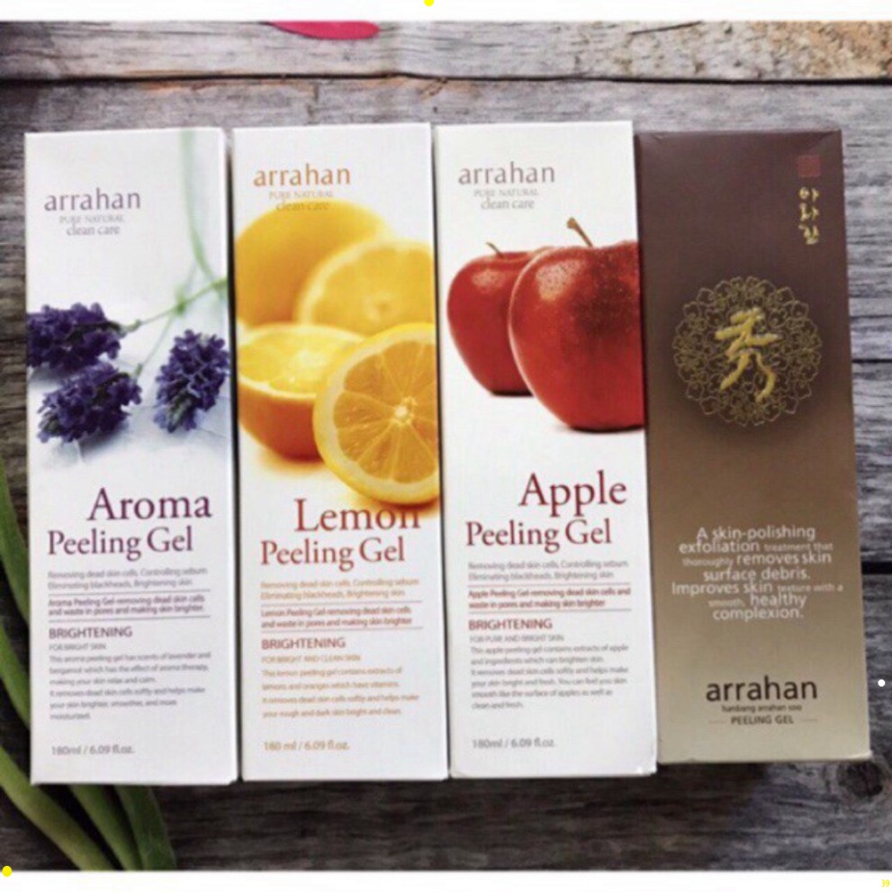Tẩy Da Chết Làm Trắng Da Hoa Quả Arrahan, gel tẩy tế bào chết Arrahan Whitening Peeling kích trắng da sda | BigBuy360 - bigbuy360.vn