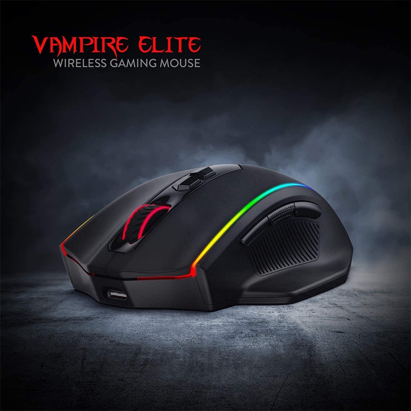 Chuột Chơi Game Không Dây Redragon Vampire Elite M686 RGB 16000 DPI 8 Nút Lập Trình Cho Game Thủ