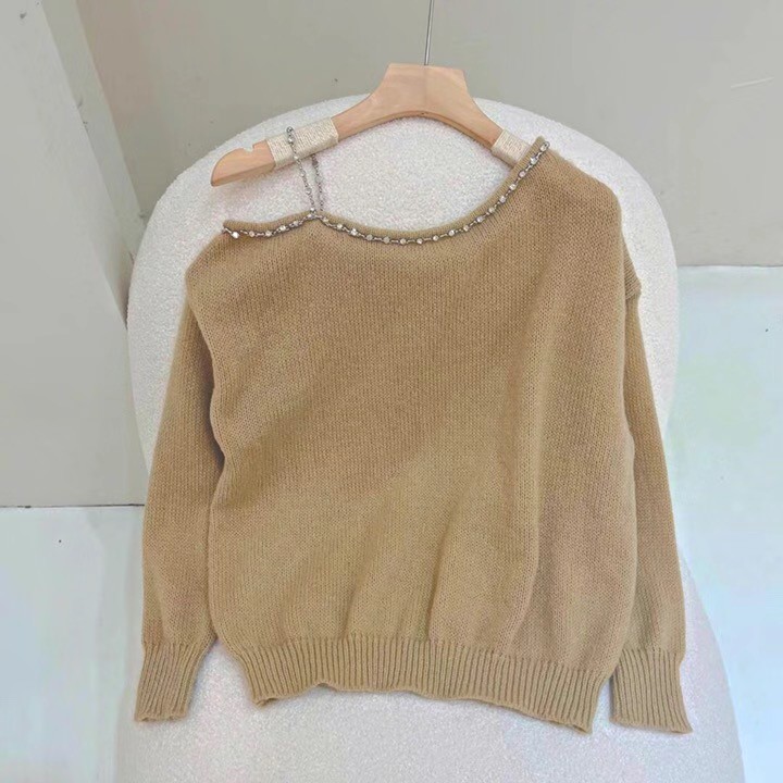 Áo Len Nữ Tay Dài Trễ Vai Thời Trang Quyến Rũ | BigBuy360 - bigbuy360.vn