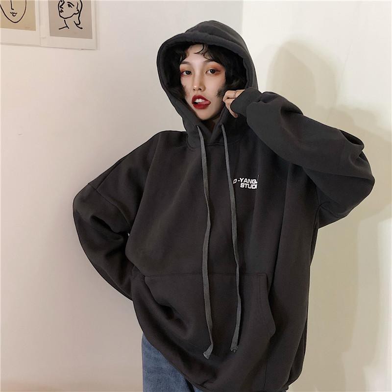 [Video + ảnh Thật] Áo Hoodies Nỉ Ngoại loại 1 DYANG STUDIO Form rộng thùng thình qua mông 90kg bận thoải mái E022 | BigBuy360 - bigbuy360.vn