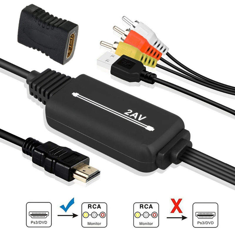 Cáp Chuyển Đổi Alli 1 8m 1080P HDTV Sang 3RCA Cho Hệ Thống Rạp Phim Gia Đình