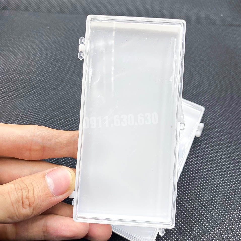 Hộp Nhựa Đựng Mi Fan Trắng dài - Dụng cụ nối mi_Be Lash