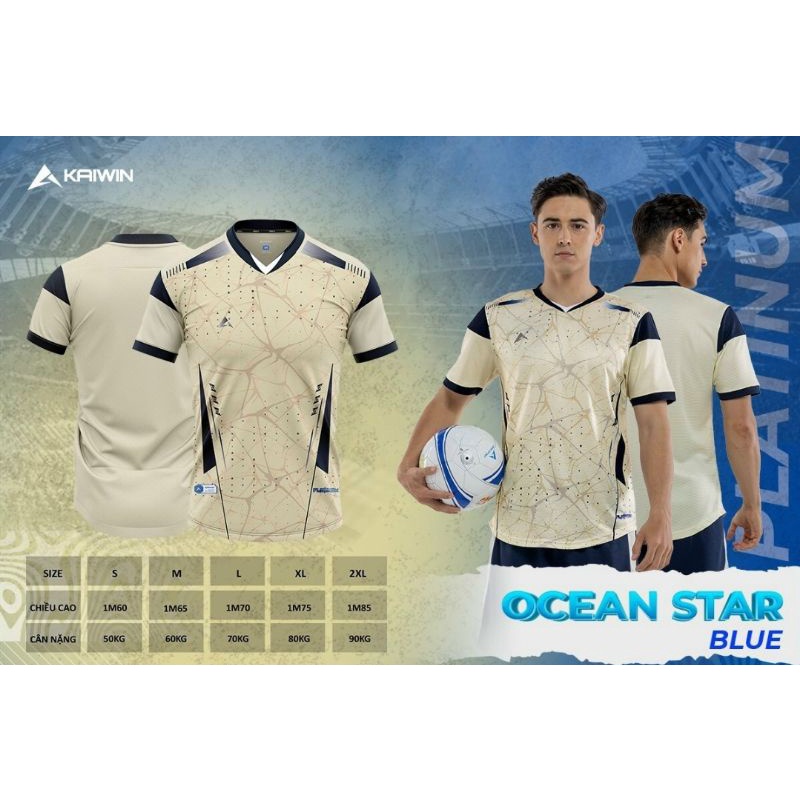 BỘ QUẦN ÁO BÓNG ĐÁ KAIWIN OCEAN STAR - HỖ TRỢ IN ẤN