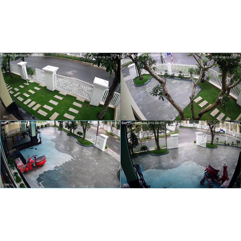 Trọn bộ 1 - 4 Camera + Đầu ghi KBVISION Full HD 1080P + 15m - 60m dây liền nguồn - MỚI 100% - 2023 - ĐẸP