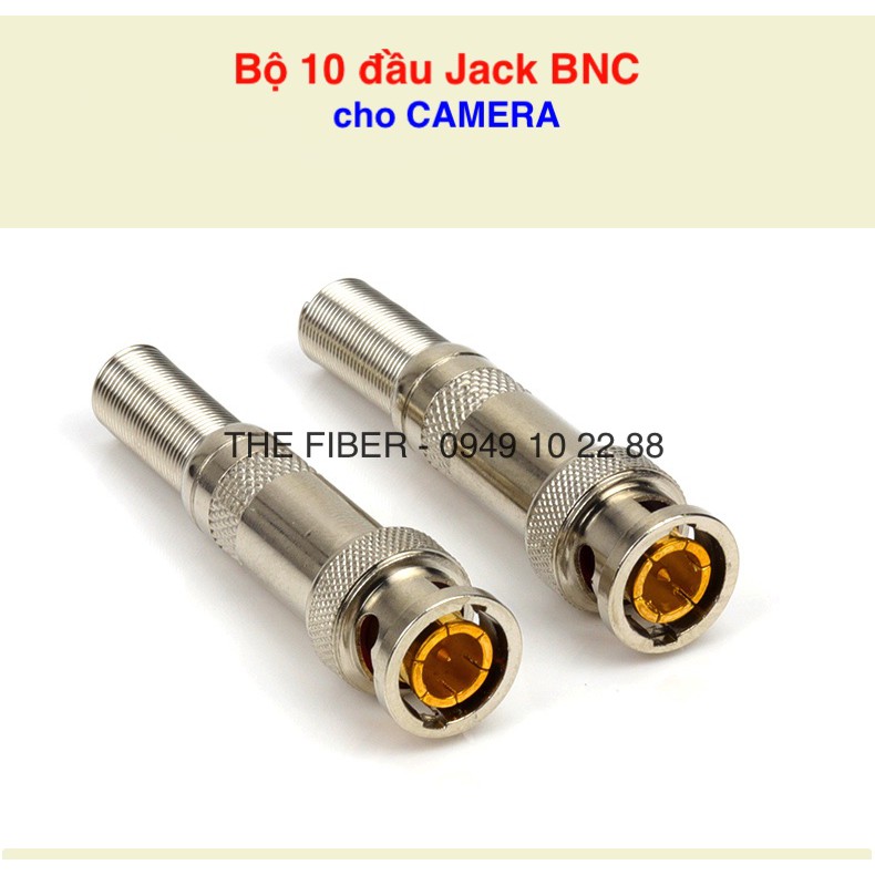 Bộ 10 đầu Jack BNC dạng lò xo dùng cho cáp đồng trục