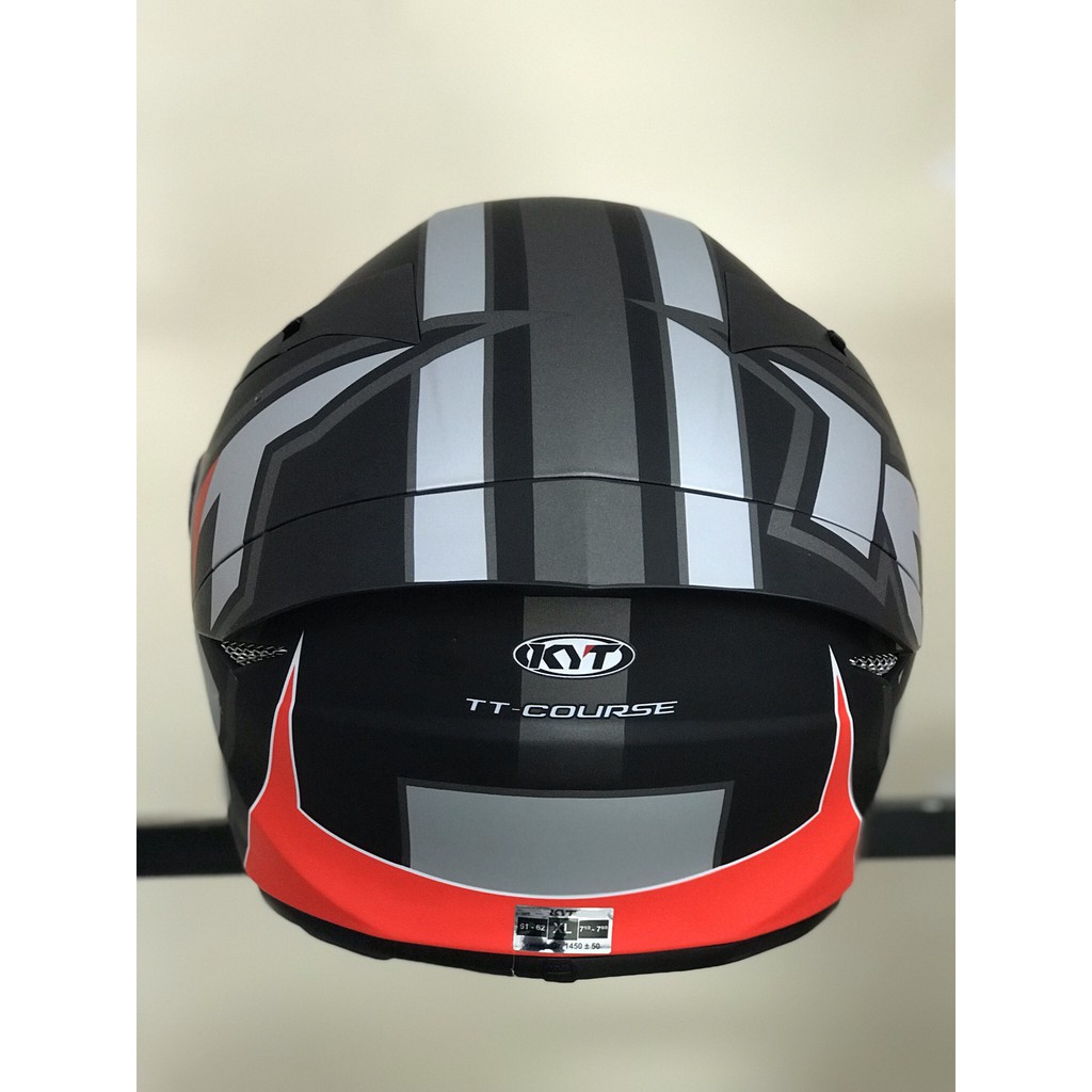 [NONTRUM_VN]Nón bảo hiểm fullface KYT TT Course ELECTRON RED - FREESHIP