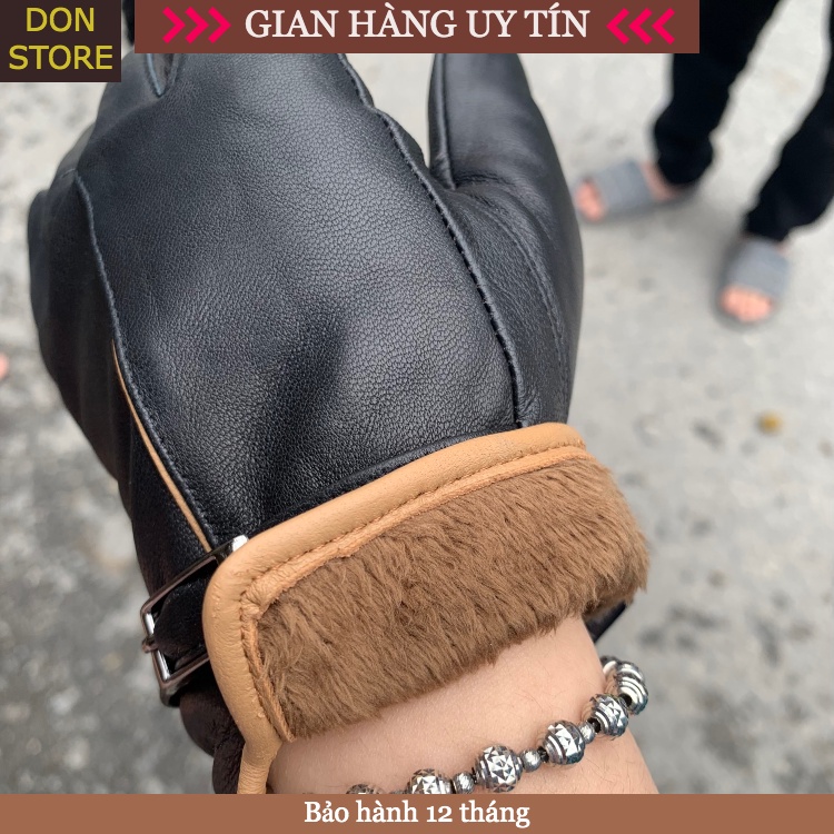 Gang Tay Da Cừu Thật Cho Nữ Lót Nỉ Mềm Mại - Ấm Áp Cho Mùa Đông (Hàng Thật Chất Lượng Cao - BH 6 Tháng)