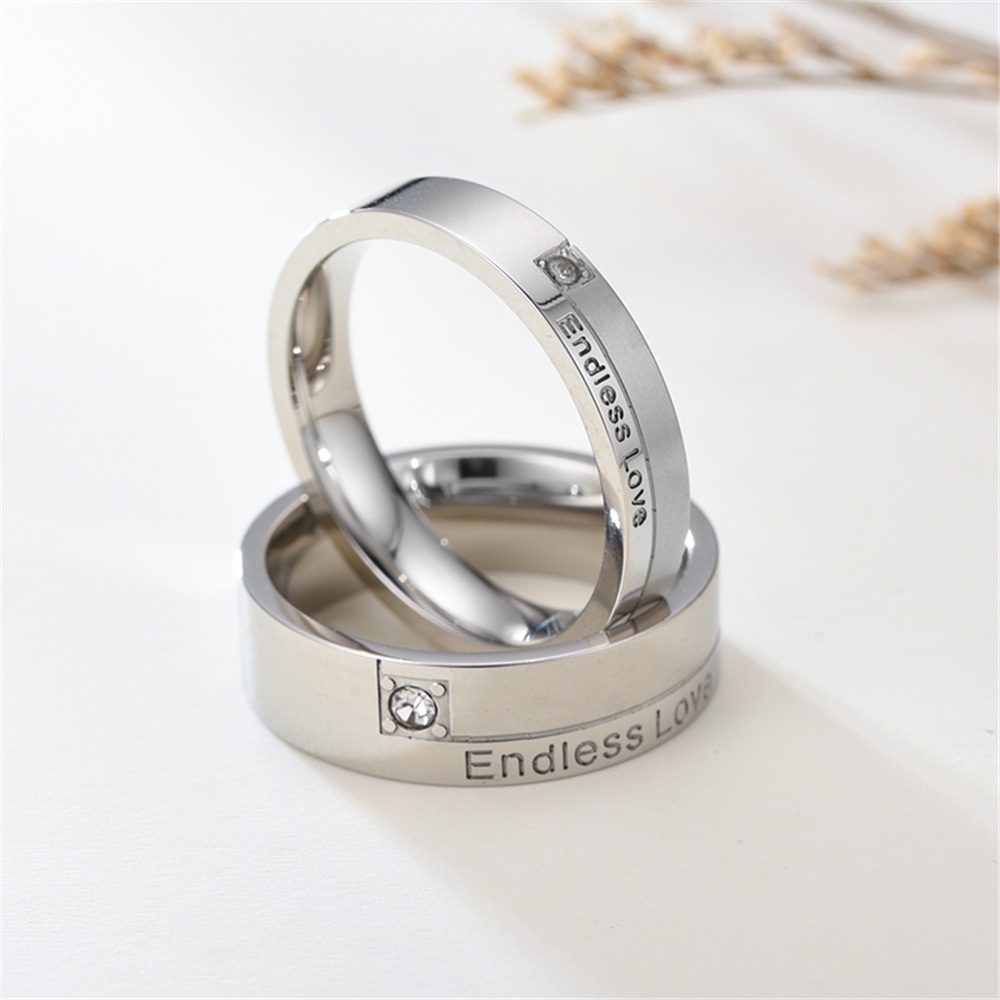 Nhẫn Đeo Tay Kim Loại 4/6mm Thời Trang Cao Cấp Cho Nam Nữ