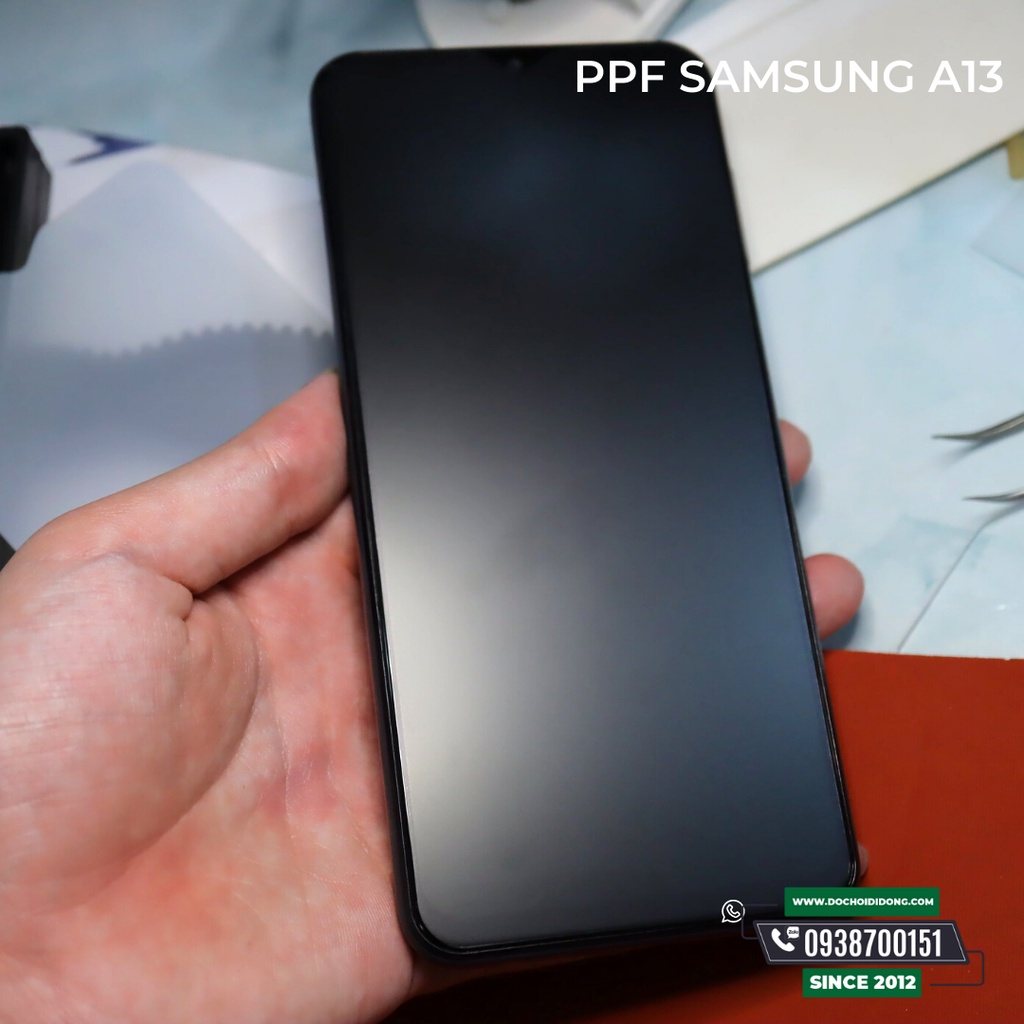 Miếng dán PPF SAMSUNG A13 trong, nhám, đổi màu cao cấp